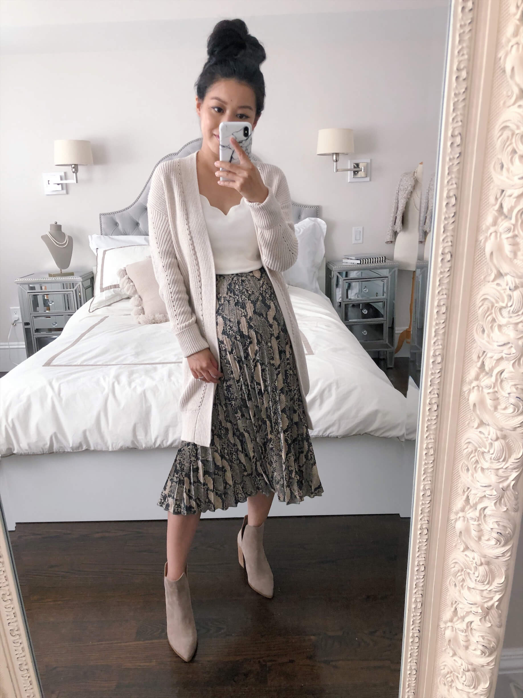 fall 2020 long cardigan outfits for petites