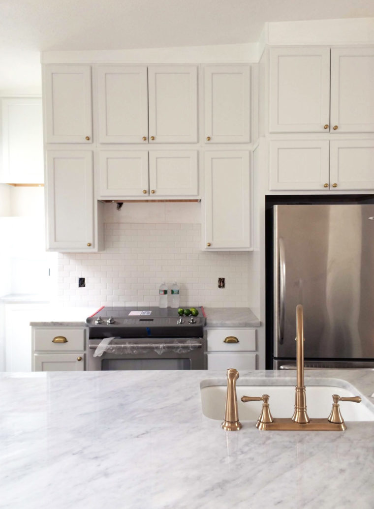 boston condo white kitchen renovation after