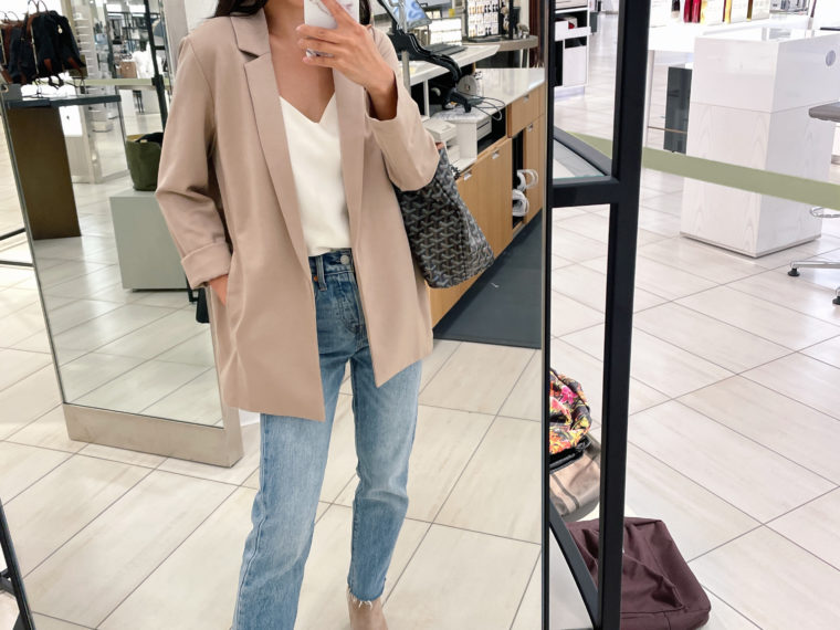 eileen fisher petite blazer jacket fall 2021 outfit